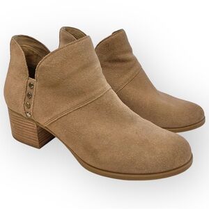 Koolaburra by Ugg Sofiya Suede Ankle Booties Boots Size 10 Amphora Brown 1096440